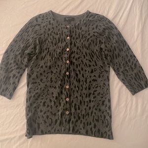 Cashmere wool cardigan, aqua